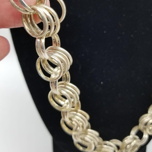 Silver Plated Picenes Necklace - Picture 6 of 11